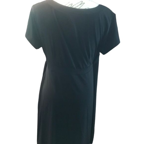 Duo Maternity Dress Size Medium Black Short Sleeve - Picture 5 of 10
